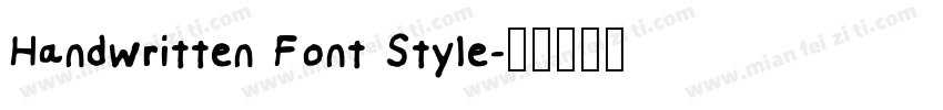 Handwritten Font Style字体转换